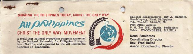 christ the only way movement philippines